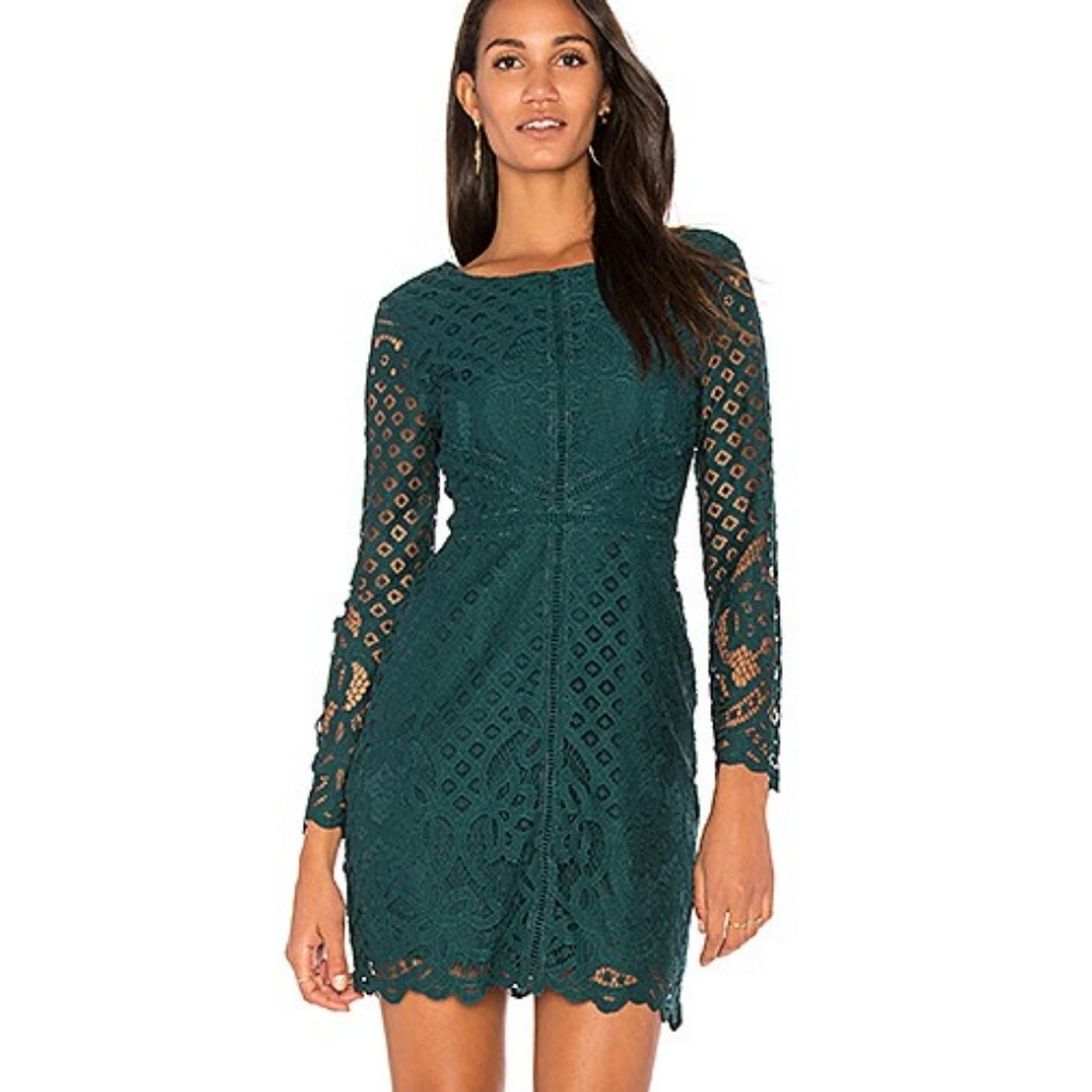 cupcakes and cashmere | Spence Dress in Forest Green